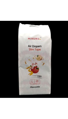 MAKUKU Air Diapers Slim Tape L