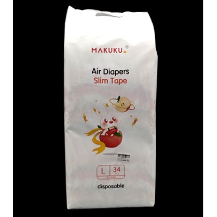 MAKUKU Air Diapers Slim Tape L