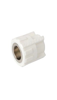 PPR White Female Adaptor 1"