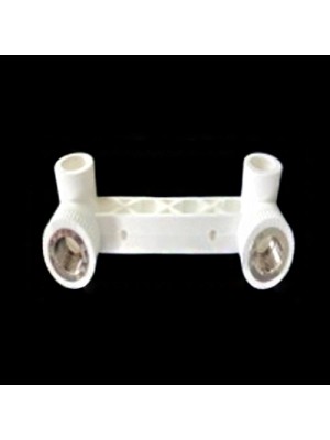 PPR White Dual Female Elbow Copper 90 1/2"