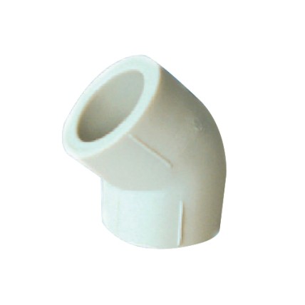 PPR White Elbow 45 1/2"