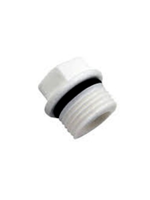 PPR White Plug 3/4"