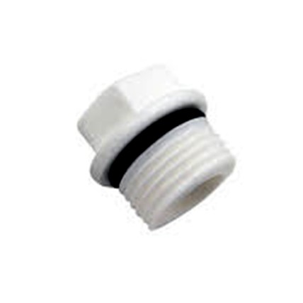 PPR White Plug 1/2"