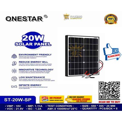 ONESTAR 20W Solar Panel