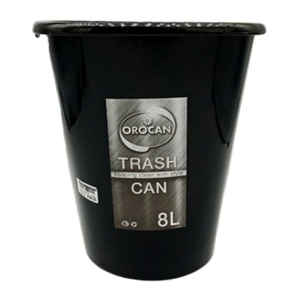 Orocan Trash Can Black 