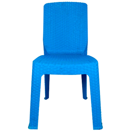 Rattan Chair Blue