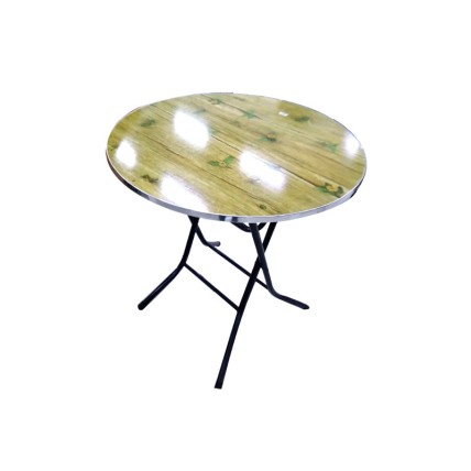 Round Wood Folding Table 80*80