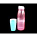Plastic Pink Pitcher With Free 4 Cups