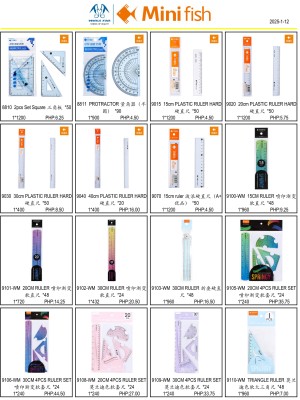 Ruler Set 30cm 4 pcs 9106-WM
