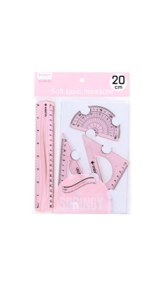 Ruler Set 20cm 4 pcs 9108-WM