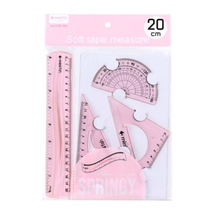 Ruler Set 20cm 4 pcs 9108-WM