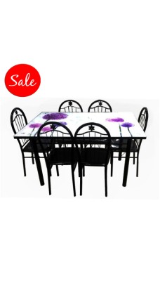 Glass Table 6 Seaters #LLM-143