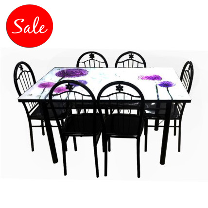 Glass Table 6 Seaters #LLM-143