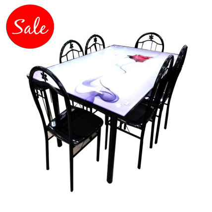 Glass Table 6 Seaters #LLM-104