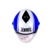 RXR HALF FACE HELMET R066C WHITE/BLUE