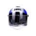 RXR HALF FACE HELMET R066C WHITE/BLUE