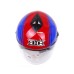 RXR HALF FACE HELMET R066C RED/BLUE