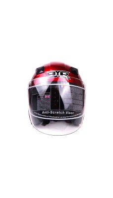 RXR 007 Red Half Face Helmet
