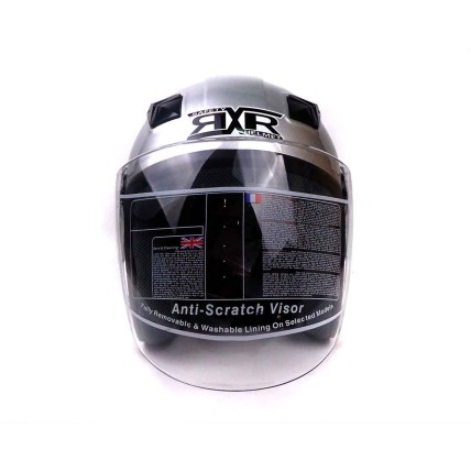 RXR 007 Silver Half Face Helmet